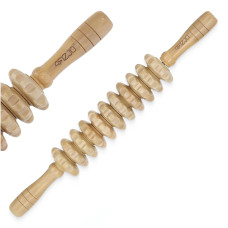 Drewniany wałek 4Fizjo do masażu ciała duży