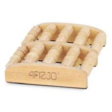 Drewniany wałek do masażu 4Fizjo stóp profilowany