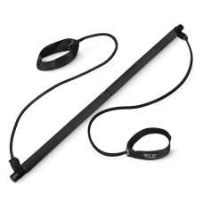 Drążek treningowy 4Fizjo do pilatesu z ekspanderami czarny