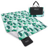 Koc piknikowy 4Fizjo plażowy z izolacją 200 x 200 cm liście