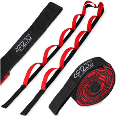 Taśma gimnastyczna 4Fizjo do rozciągania i jogi czerwona