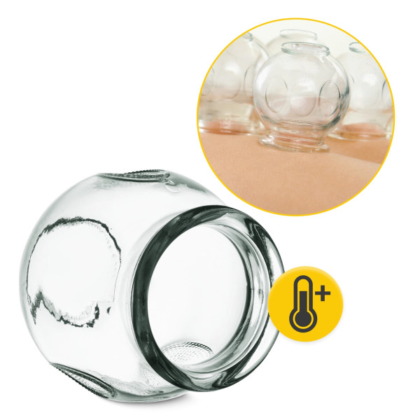 Bańki chińskie ogniowe 4Fizjo szklane 12 szt.