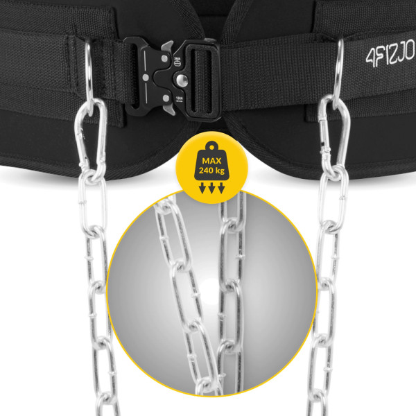 Pas obciążeniowy 4Fizjo Dip Belt 80 cm