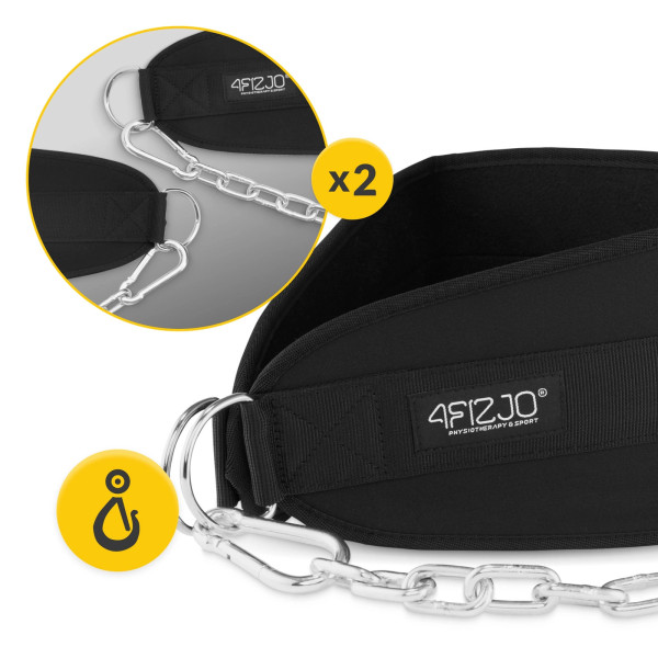 Pas obciążeniowy 4Fizjo Dip Belt 100 cm