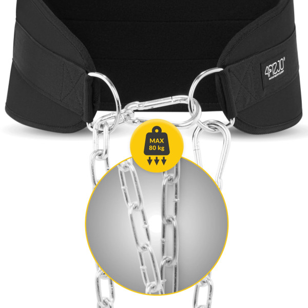 Pas obciążeniowy 4Fizjo Dip Belt 100 cm