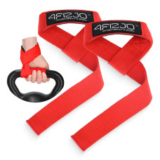 Paski treningowe do martwego ciągu 4Fizjo Deadlift Straps czerwone