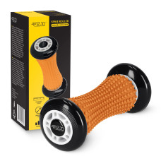 Wałek do masażu 4Fizjo z wypustkami SPIKE ROLLER pomarańczowy