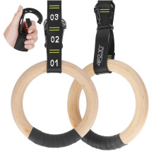 Kółka gimnastyczne 4Fizjo do podciągania żółte