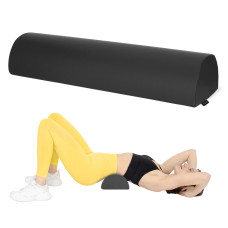 Półwałek rehabilitacyjny 4Fizjo do masażu czarny