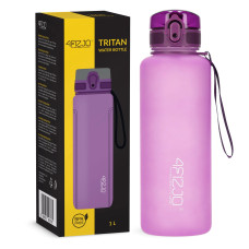 Butelka sportowa 4Fizjo na wodę 1L różowa