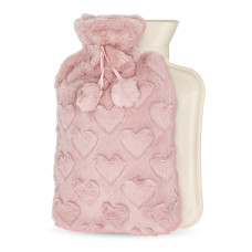 Termofor gumowy 4Fizjo w pluszowym pokrowcu SERCA 2 litry