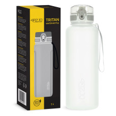 Butelka sportowa 4Fizjo na wodę 1L szara