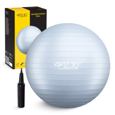 Piłka gimnastyczna 4Fizjo dmuchana 55 cm szara
