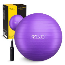 Piłka gimnastyczna 4Fizjo dmuchana 65 cm fioletowa