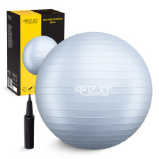 Piłka gimnastyczna 4Fizjo dmuchana 65 cm szara