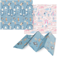 Mata edukacyjna 4Fizjo dla niemowląt Królestwo i Kosmos 200 x 180 cm