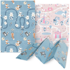 Mata edukacyjna dla niemowląt 4Fizjo Królestwo i Kosmos 180 x 120 cm