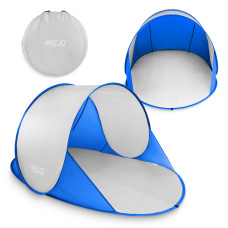 Namiot plażowy 4Fizjo samorozkładający niebiesko-szary