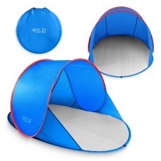 Namiot plażowy 4Fizjo samorozkładający niebiesko-czerwony