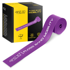 Taśma rehabilitacyjna do ćwiczeń 4Fizjo FLOSS BAND 1 mm fioletowa