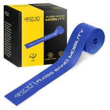 Taśma rehabilitacyjna 4Fizjo do ćwiczeń FLOSS BAND 1 mm niebieska