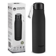 Butelka termiczna 4Fizjo 540ml z paskiem czarna