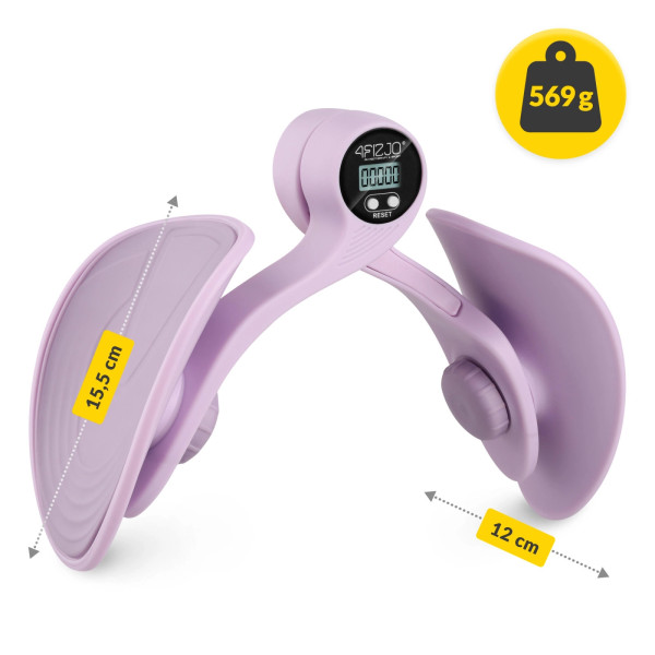 Motylek do ćwiczeń 4Fizjo ud i mięśni dna miednicy z licznikiem fioletowy