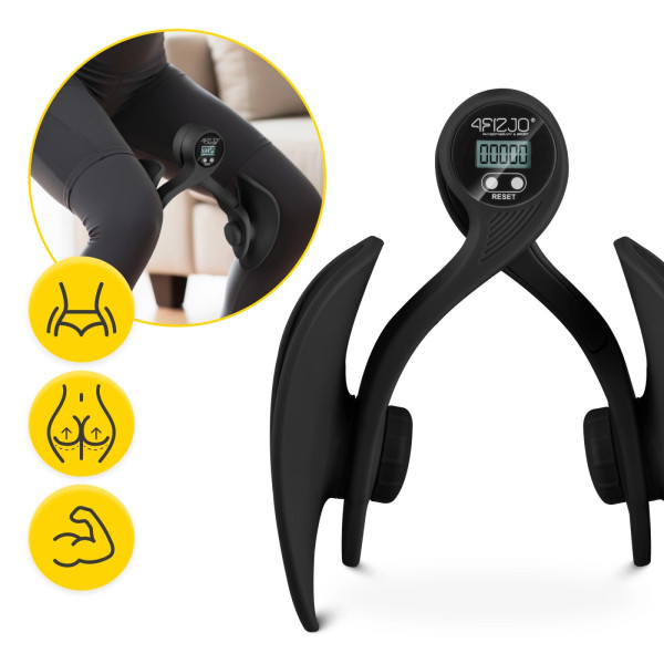 Motylek do ćwiczeń ud i mięśni dna miednicy 4Fizjo z licznikiem czarny