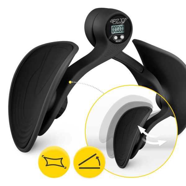 Motylek do ćwiczeń ud i mięśni dna miednicy 4Fizjo z licznikiem czarny