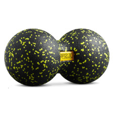 Podwójna piłka do masażu 4Fizjo EPP 12 cm żółta