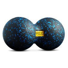 Podwójna piłka do masażu 4Fizjo EPP 12 cm niebieska