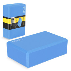 Kostka piankowa do jogi 4Fizjo niebieska