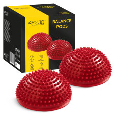 Półkule sensoryczne 4Fizjo do rehabilitacji 2 szt. czerwone