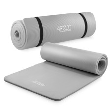 Mata do ćwiczeń 4Fizjo fitness i jogi NBR 180 × 60 × 1,5 cm szara