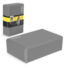 Kostka piankowa 4Fizjo do jogi szara