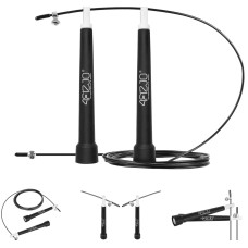 Skakanka z łożyskami 4Fizjo STANDARD czarna