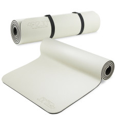 Mata do ćwiczeń i jogi 4Fizjo antypoślizgowa TPE 1 cm szara