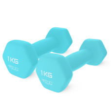 Hantelki żeliwne do ćwiczeń 4Fizjo Classic 2 x 1 kg