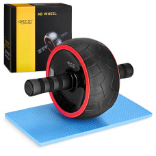Kółko do ćwiczeń mięśni brzucha 4Fizjo AB WHEEL XL czerwone