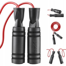 Skakanka 4Fizjo z antypoślizgowymi uchwytami BASIC czerwona