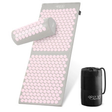 Duża mata do akupresury 4Fizjo z poduszką klasyczna XL różowa