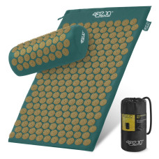 Mata do akupresury 4Fizjo z poduszką klasyczna ciemnozielona