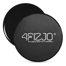 Dyski poślizgowe do ćwiczeń 4Fizjo SLIDE 2 szt. czarne