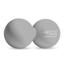Podwójna piłka do masażu 4Fizjo DOUBLE BALL szara