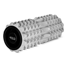 Wałek do masażu 4Fizjo z wypustkami EVA 33 cm szary