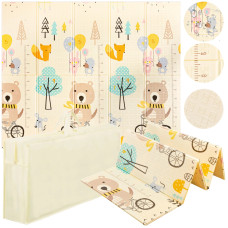 Mata edukacyjna dla niemowląt 4Fizjo Miś na rowerze 200 x 180 cm