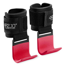 Haki treningowe 4Fizjo uchwyty do podciągania czerwone