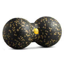 Podwójna piłka do masażu 4Fizjo EPP 8 cm złota