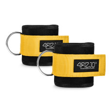 Opaski treningowe 4Fizjo na kostki do wyciągu 2 szt. żółte