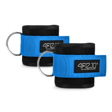 Opaski treningowe 4Fizjo na kostki do wyciągu 2 szt. niebieskie